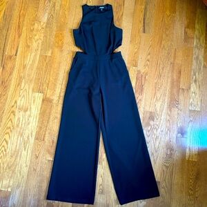 Express, Black,Stretch, Cut Out Jumper - Size Medium. Wide leg fit.